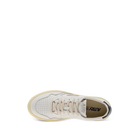 26FW 오트리 메달리스트 로우 레더 스니커즈 AULW LL12 WHITE - AUTRY