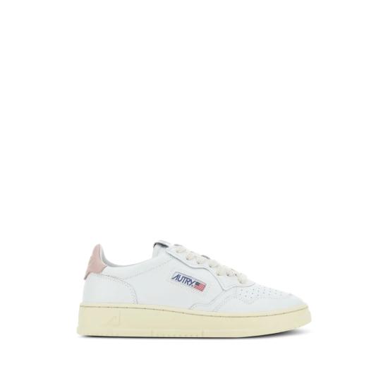 26FW 오트리 메달리스트 로우 레더 스니커즈 AULW LL16 WHITE WHITE