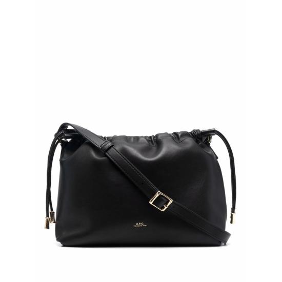26FW 아페쎄 니논 드로스트링 백 PUAAT F61583 LZZ BLACK