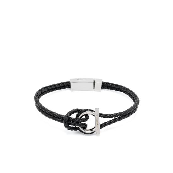 26FW 살바토레 페라가모 브레이슬릿 770141 0712422 BLACK BLACK SILVER