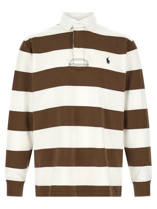 26FW 폴로 랄프로렌 아이코닉 럭비 셔츠 710717116055 Brown