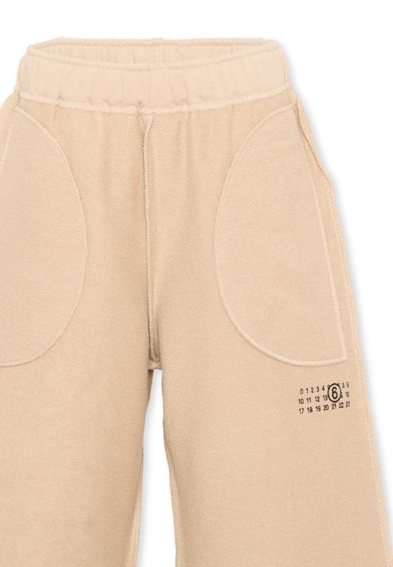 26FW [키즈] MM6 메종마르지엘라 스트레이트 팬츠 M61131 MM08S M6712 BEIGE - MM6 MAISON MARGIELA