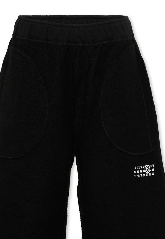 26FW [키즈] MM6 메종마르지엘라 스트레이트 팬츠 M61131 MM08S M6900 BLACK - MM6 MAISON MARGIELA