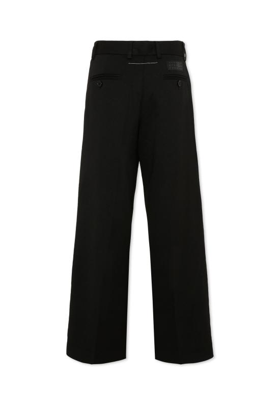 26FW [키즈] MM6 메종마르지엘라 스트레이트 팬츠 M61111 MM03D M6900 BLACK - MM6 MAISON MARGIELA