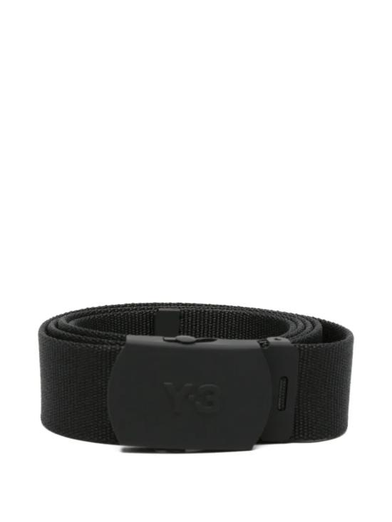 26FW 와이쓰리 클래식 로고 버클 패브릭 벨트 KA2308 BLACK
