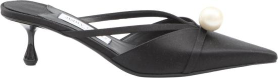 25FW 지미추 샌들 SANAMULE50AODBLACKWHITE
