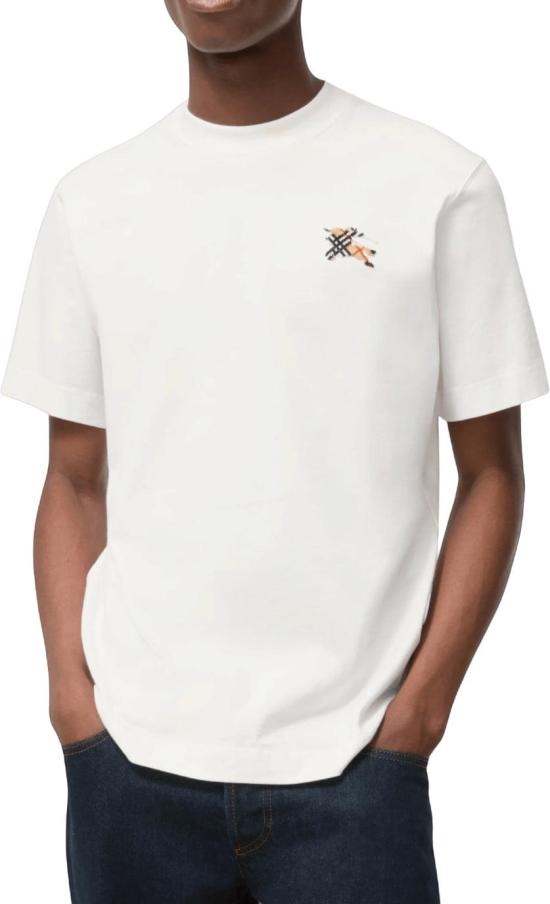 26FW 버버리 반팔 티셔츠 BURBERRY8127950A1190SETHEKDTSHIRTSHORTSLEEVETSHIRTSWHITE - BURBERRY