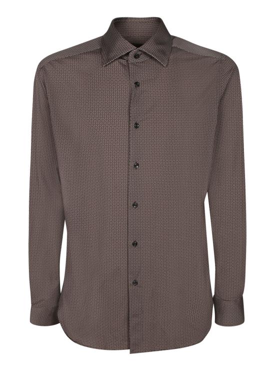 26SS 델 오글리오 셔츠 ACT531ML 21657 003 Brown