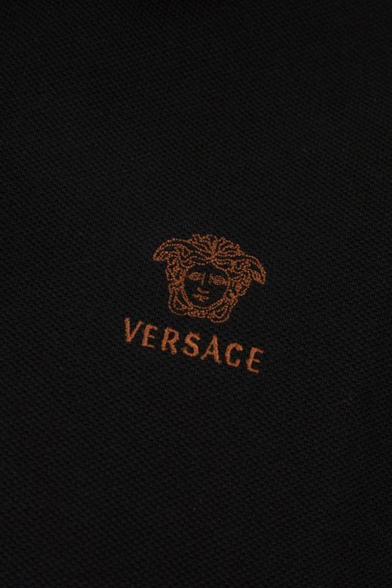 26FW 베르사체 폴로 티셔츠 10240311A176812B9A0 BLACK - VERSACE