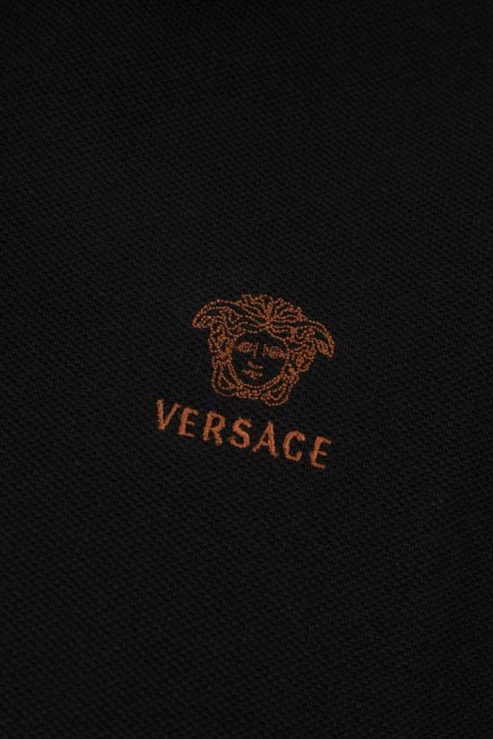 26FW 베르사체 폴로 티셔츠 10240311A176812B9A0 BLACK - VERSACE