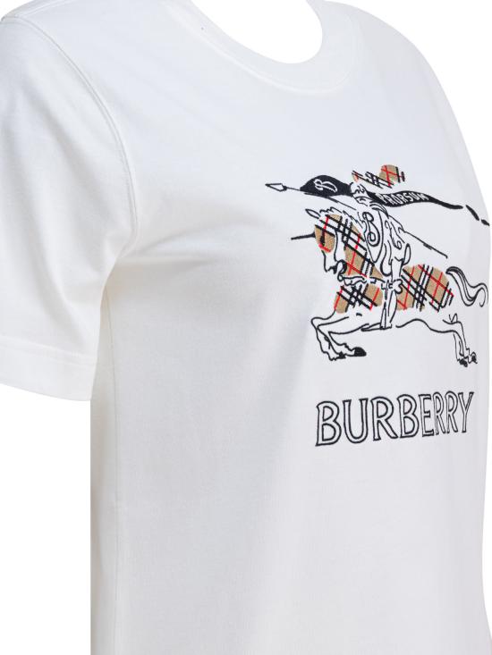 26SS 버버리 EKD 스케치 코튼 티셔츠 8121038 White - BURBERRY