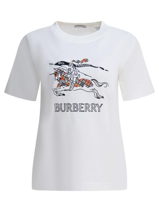 26SS 버버리 EKD 스케치 코튼 티셔츠 8121038 White