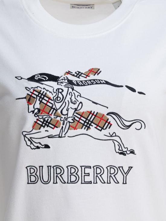 26SS 버버리 EKD 스케치 코튼 티셔츠 8121038 White - BURBERRY