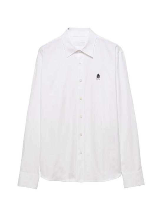 26FW 프라다 긴팔 셔츠 UCN6661926 F0009 BIANCO