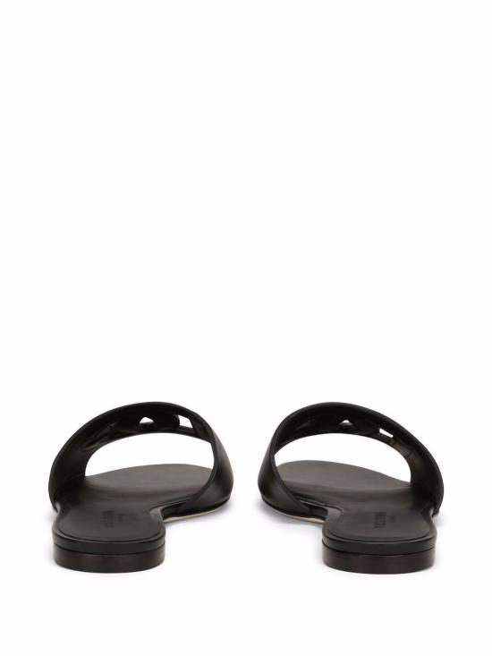 26FW 돌체앤가바나 DG 로고 카프스킨 슬리퍼 CQ0436AY329 80999 NERO - DOLCE & GABBANA