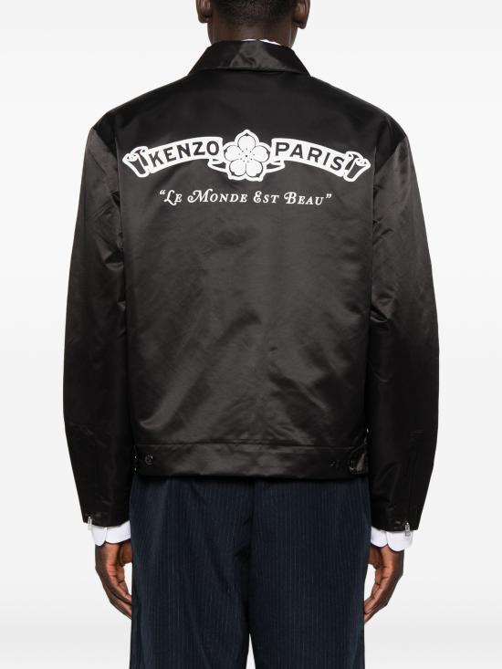 26FW 겐조 가죽 자켓 FG65BL0589NH BLACK - KENZO