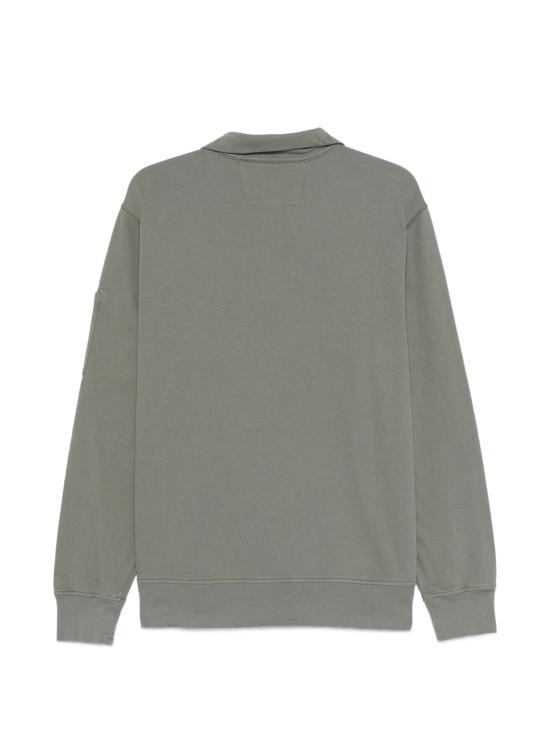 26SS 씨피 컴퍼니 라이트 플리스 하프 집 렌즈 스웨트셔츠 20CMSS022A002246G 999 BLACK - C.P. COMPANY