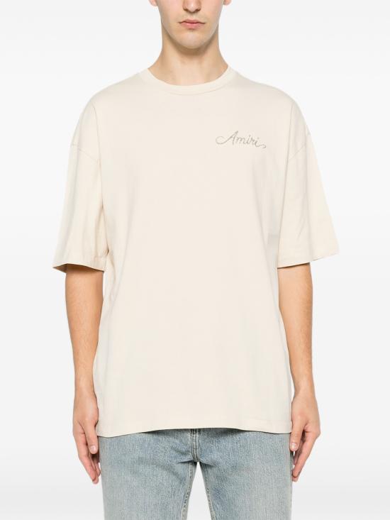 26FW 아미리 반팔 티셔츠 AMTOJR1172 271 ALABASTER - AMIRI