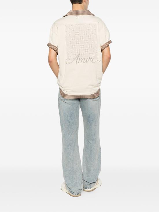 26FW 아미리 반팔 티셔츠 AMTOJR1172 271 ALABASTER - AMIRI