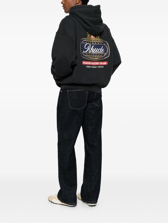 26FW 루드 후드 티셔츠 RHPF26HO02012 6500 BLKBLURED - RHUDE