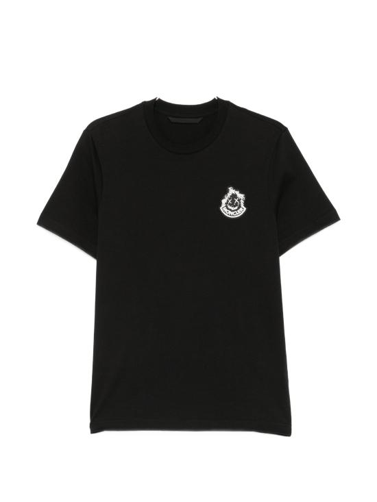 26FW 몽클레어 반팔 티셔츠 L20918C0002189AUG 999 BLACK