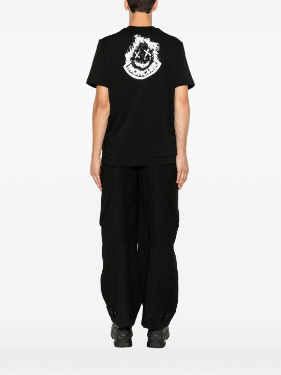 26FW 몽클레어 반팔 티셔츠 L20918C0002189AUG 999 BLACK - MONCLER