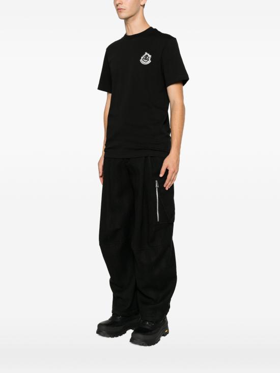 26FW 몽클레어 반팔 티셔츠 L20918C0002189AUG 999 BLACK - MONCLER