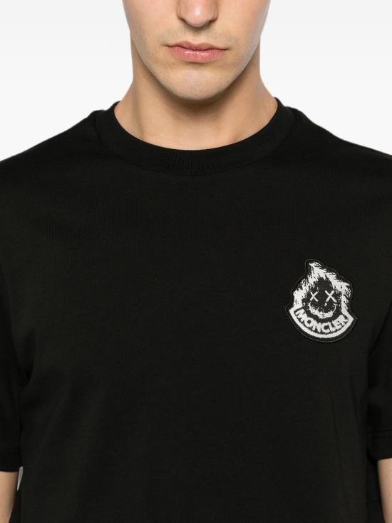 26FW 몽클레어 반팔 티셔츠 L20918C0002189AUG 999 BLACK - MONCLER