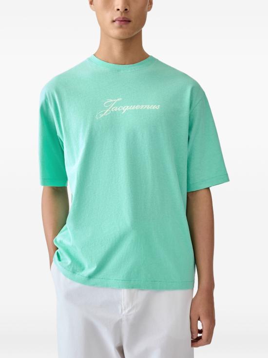 26SS 자크뮈스 반팔 티셔츠 26ETSM00639AJ00 520 MINTGREEN - JACQUEMUS