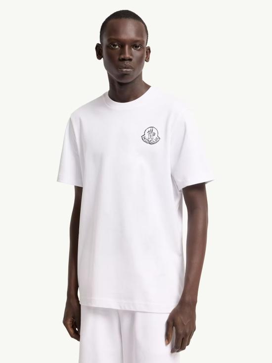 26FW 몽클레어 반팔 티셔츠 L20918C0002589AUG 00A WHITE - MONCLER