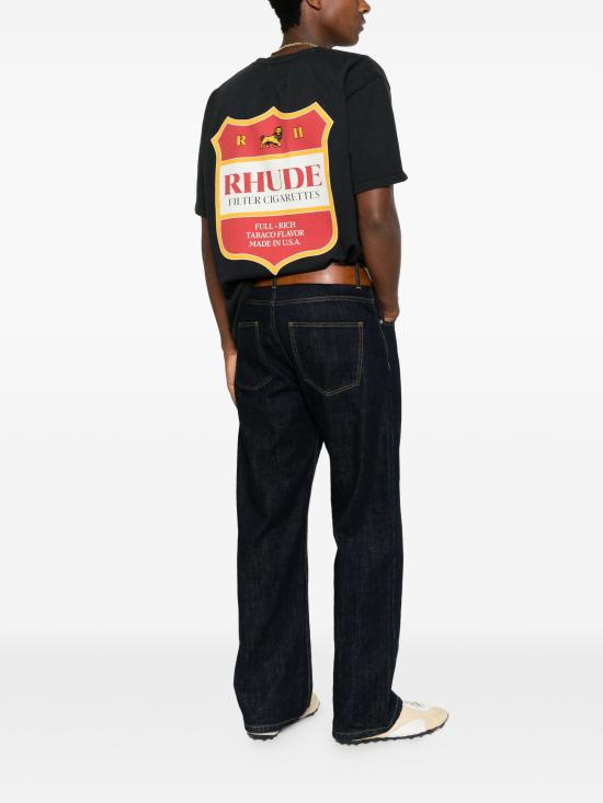 26FW 루드 반팔 티셔츠 RHPF26TT01012 6499 BLACKRDYLW - RHUDE