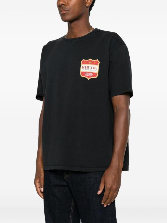 26FW 루드 반팔 티셔츠 RHPF26TT01012 6499 BLACKRDYLW - RHUDE