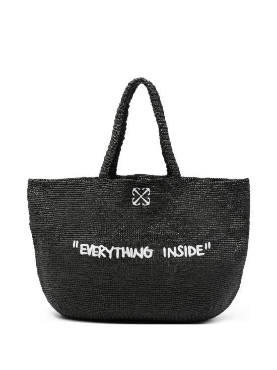 26SS 오프화이트 토트백 OWNA23CC99FAB001 1001 BLACKWHITE