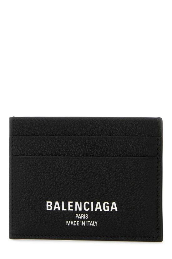 26FW 발렌시아가 로고 크레딧 카드 홀더 8066372ABV0 1000 BLACK - BALENCIAGA