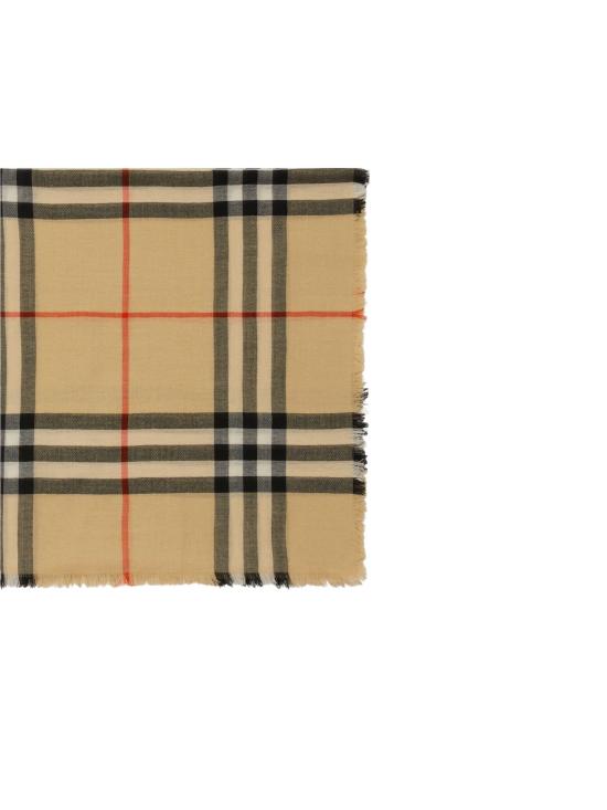 26FW 버버리 체크 울 스카프 8122127153464 A2021 SAND - BURBERRY