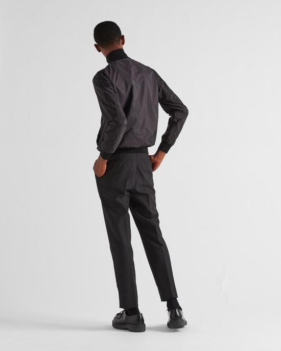 26FW 프라다 리버시블 울 나일론 자켓 UMC0961UPF F0002 NERO - PRADA