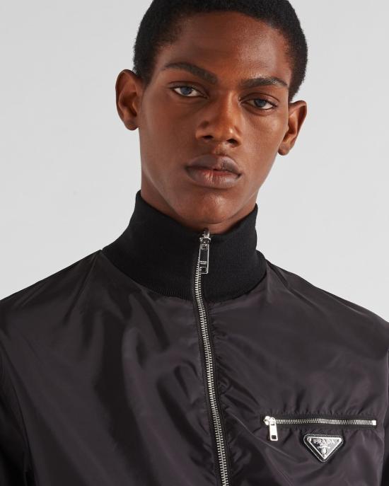 26FW 프라다 리버시블 울 나일론 자켓 UMC0961UPF F0002 NERO - PRADA