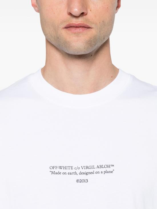 26SS 오프화이트 반팔 티셔츠 44MAA120S26J0070 100 WHITE - OFF WHITE