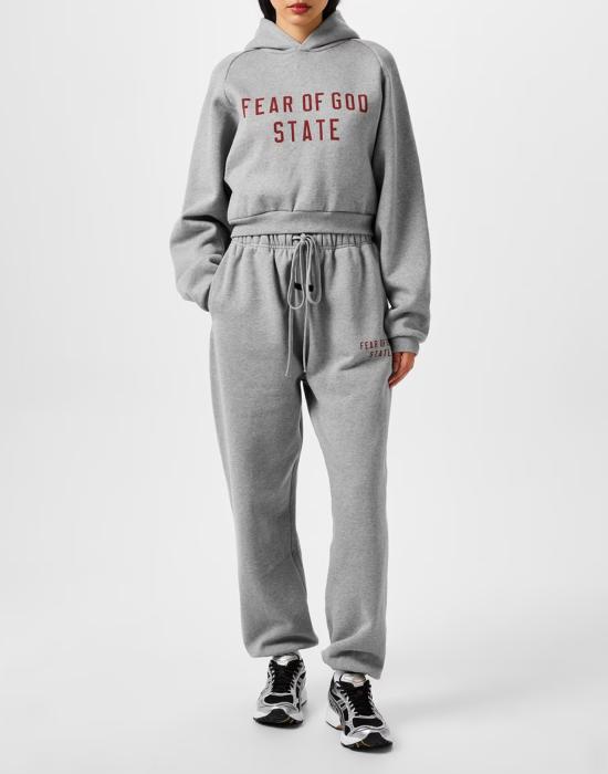 25FW 피어오브갓 후드 티셔츠 192BT247351FW GREY - FEAR OF GOD