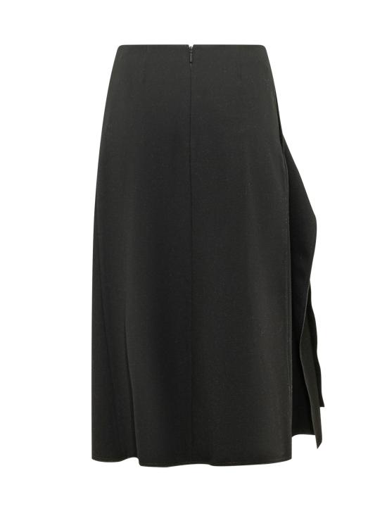 26FW 랑방 미디 스커트 RWST00044885A26 10 BLACK - LANVIN