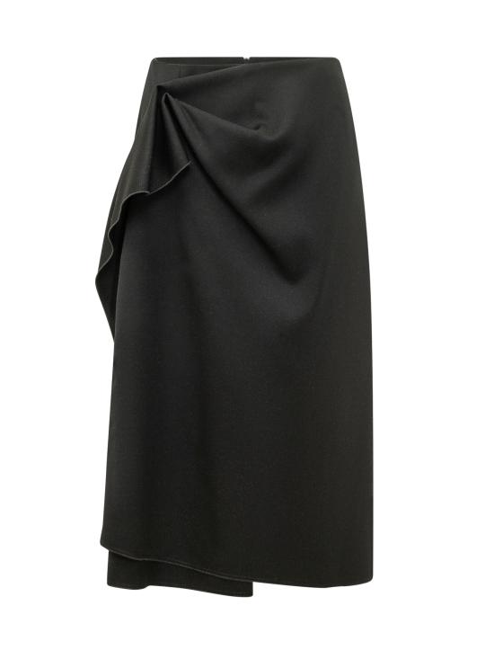 26FW 랑방 미디 스커트 RWST00044885A26 10 BLACK