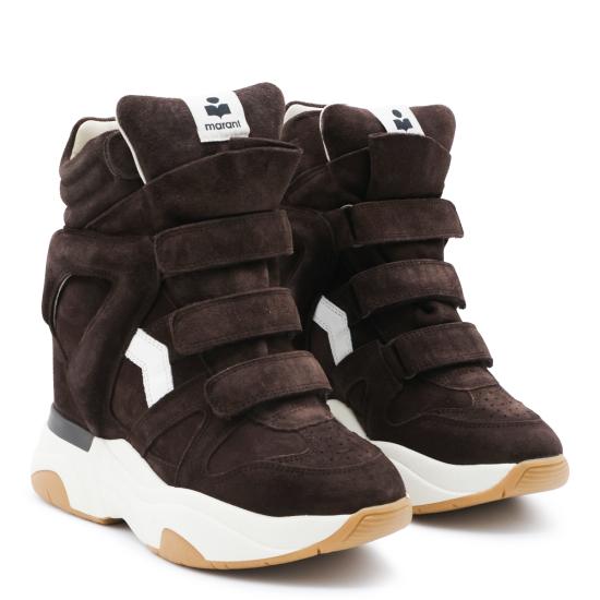 26FW 이자벨마랑 스니커즈 24HBK0009FA B4E10SCLMW CHOCOLATE MILKY WHITE - ISABEL MARANT