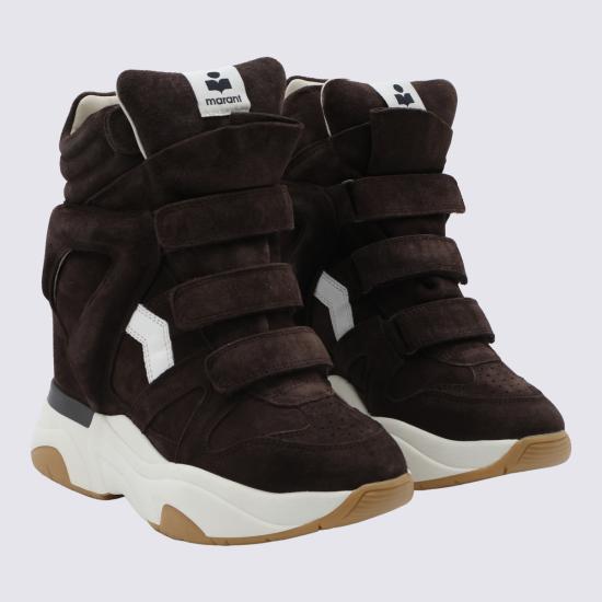 26FW 이자벨마랑 스니커즈 24HBK0009FA B4E10SCLMW CHOCOLATE MILKY WHITE - ISABEL MARANT