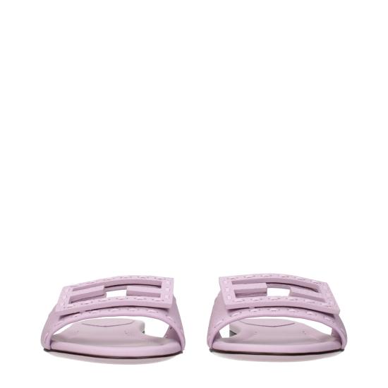 26SS 펜디 바게트 시에나 레더 슬라이드 8R8136AQY2F0U6M - FENDI