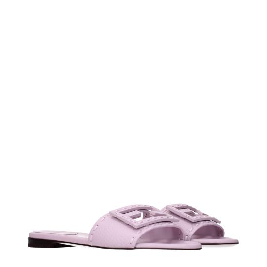 26SS 펜디 바게트 시에나 레더 슬라이드 8R8136AQY2F0U6M - FENDI