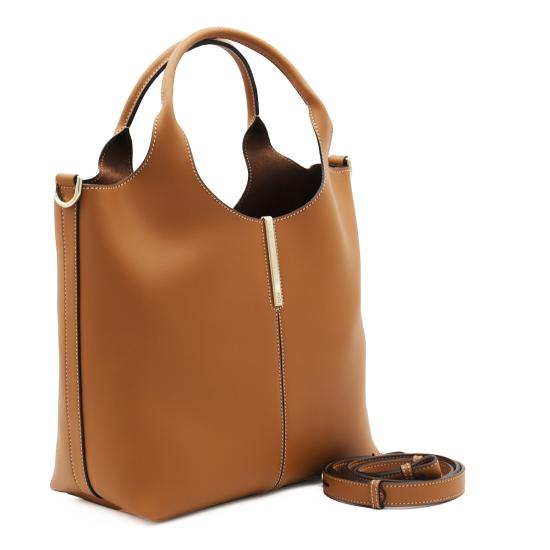26FW 토즈 스몰 쇼핑백 XBWEBRF0200 UBL2L83 KENIA CACAO - TODS