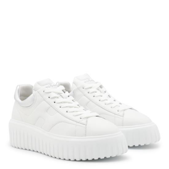 26FW 호간 H-스트라이프 스니커즈 HXW6450FC60 KU00351 BIANCO ARGENTO - HOGAN