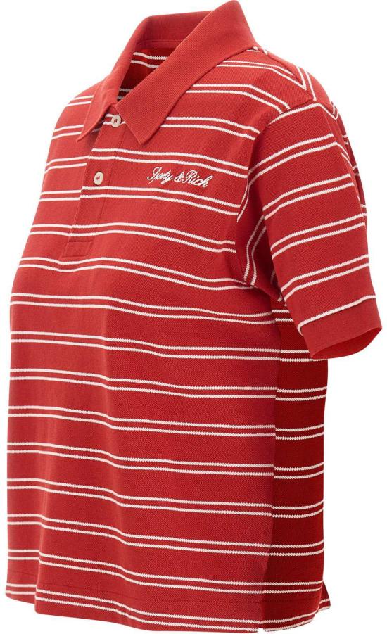 26SS 스포티앤리치 폴로 티셔츠 TO085710326RE33RUBY RED - SPORTY & RICH