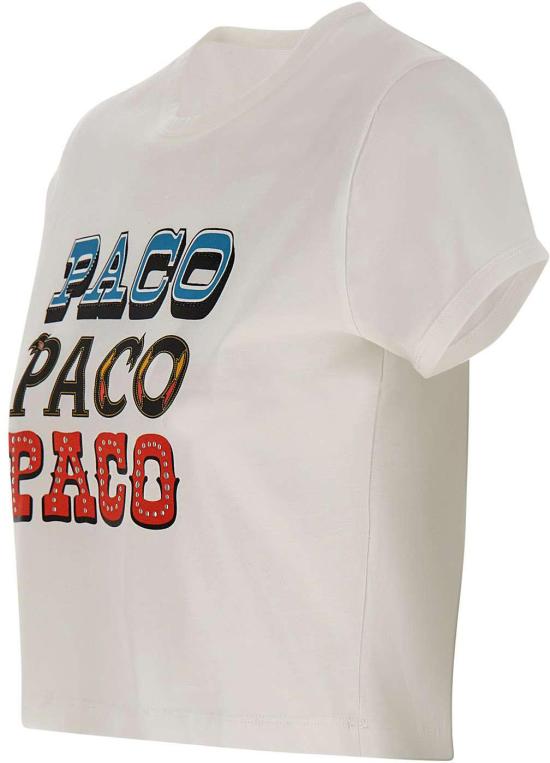 26FW 파코라반 반팔 티셔츠 26AJTE056C00494P100 WHITE - PACO RABANNE