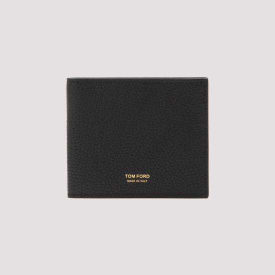 26FW 톰포드 그레인 레더 클래식 반지갑 Y0228 LCL158G NAA BLACK - TOMFORD